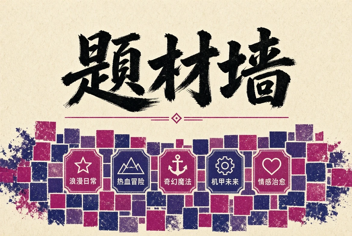 动漫题材墙多元风格与主题